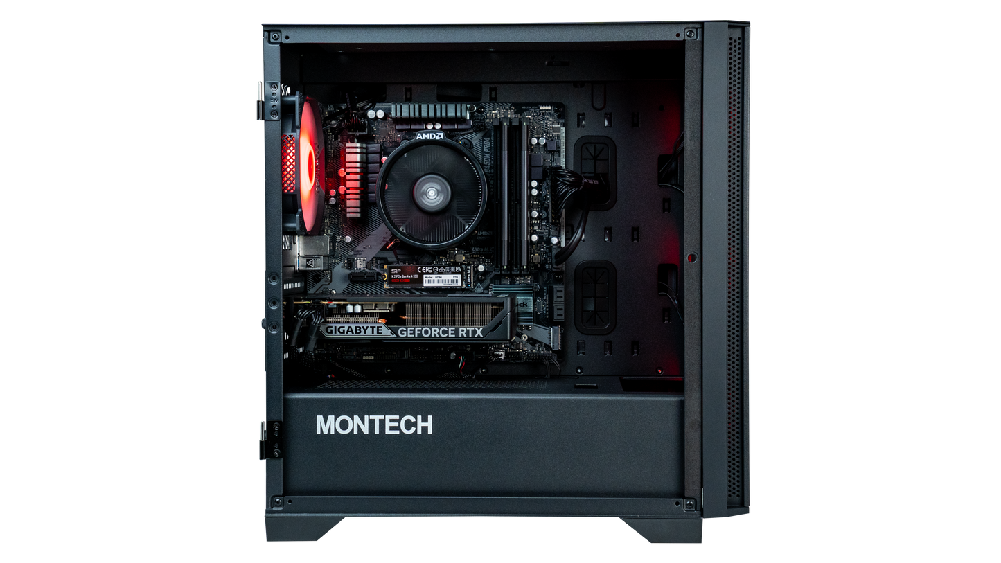 PCLAB CORE 5500 RTX 3050 gaming PC side view