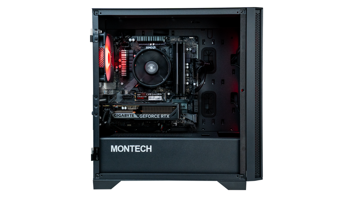 PCLAB CORE 5500 RTX 3050 gaming PC side view
